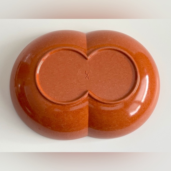 Vintage orange melmac serving bowl in very good used condition - Picture 2 of 5